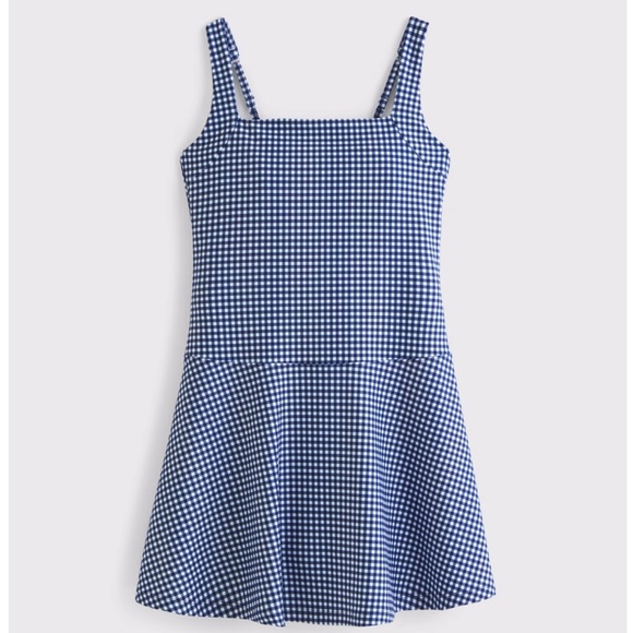ABERCROMBIE & FITCH YPB SCULPTLUX DROP WAIST MINI DRESS ATHLETIC SZ LARGE PETITE - Picture 1 of 6